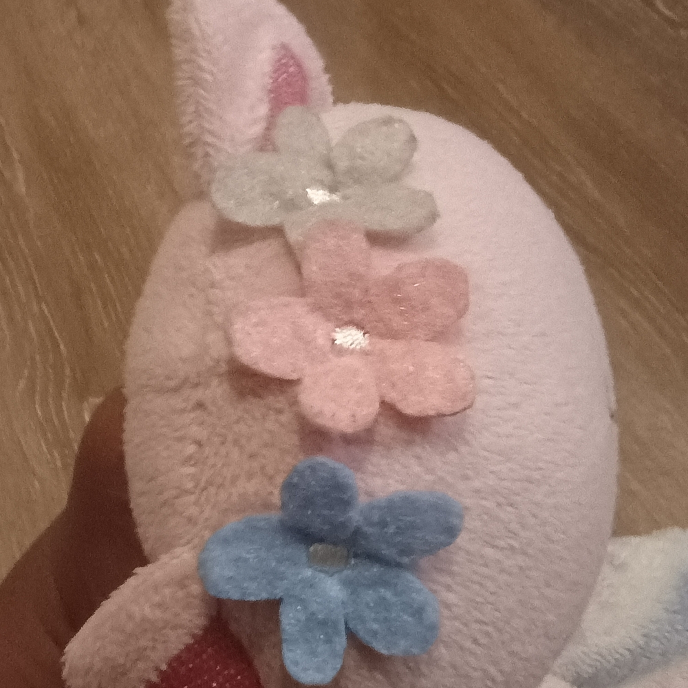 Baby Gear Kitty Cat Plush Shapes Pink White Security Blanket Lovey 16"ร16" - Picture 5 of 10